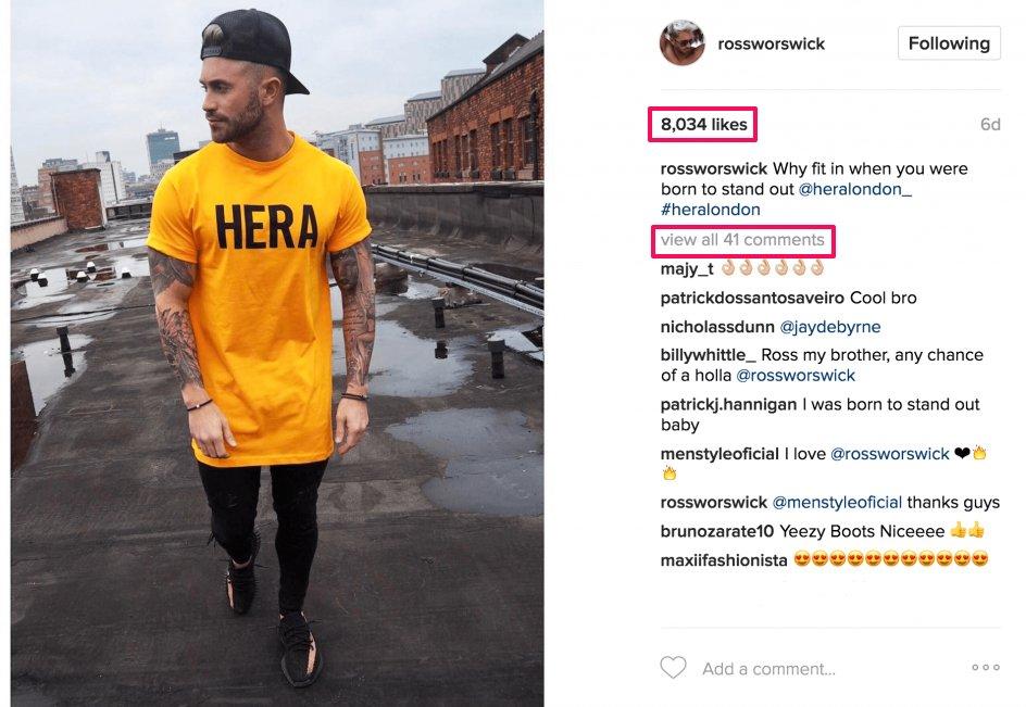 Instagram metrics engagement rate