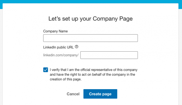 LinkedIn company page