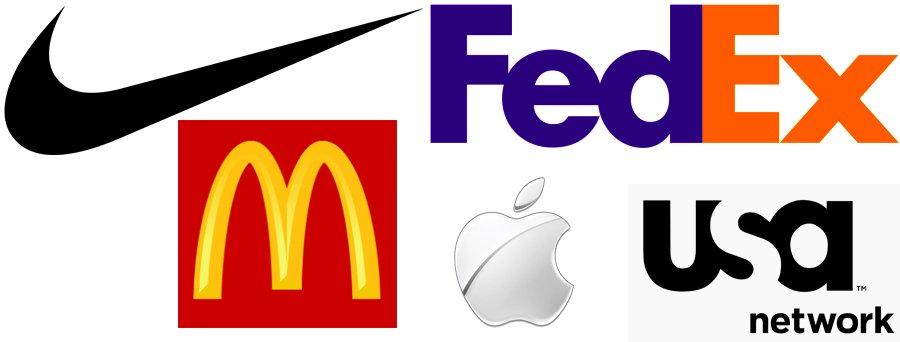 negative space logos