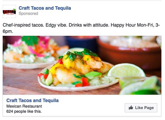 restaurant facebook ads