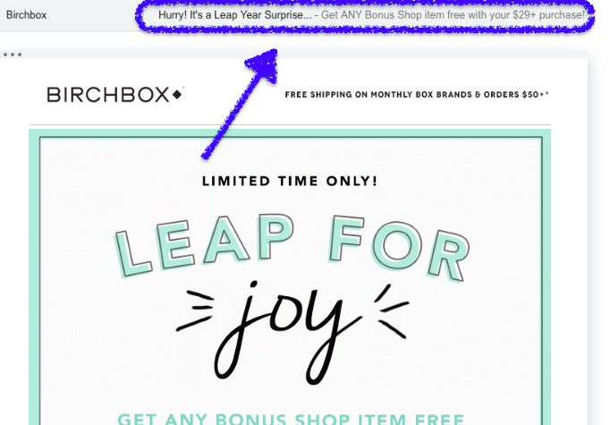 time sensitive subject line