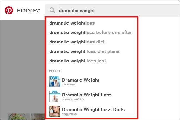 Pinterest suggestions