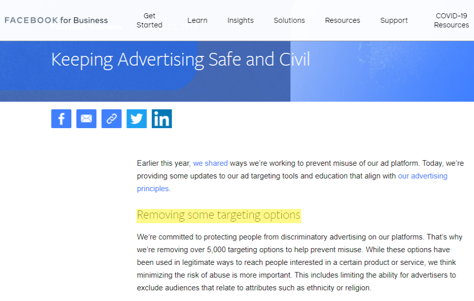 facebook advertising in 2021