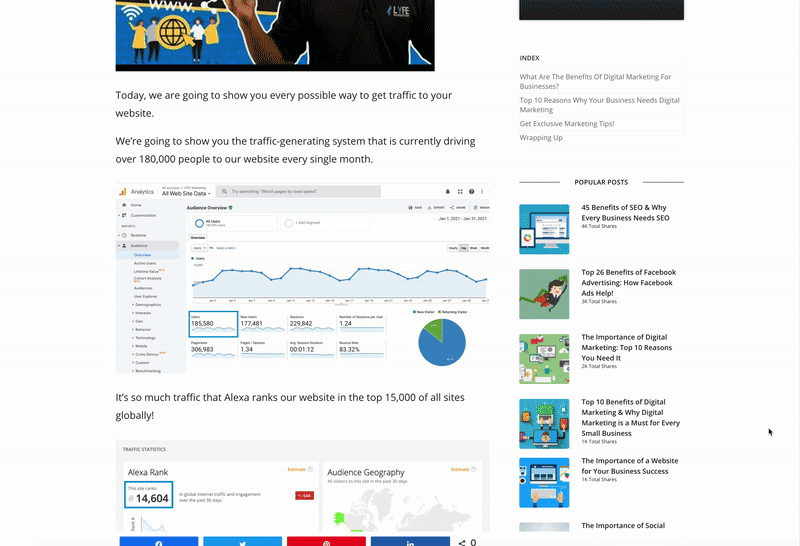how to generate 10k visitors