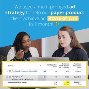 social media ads result