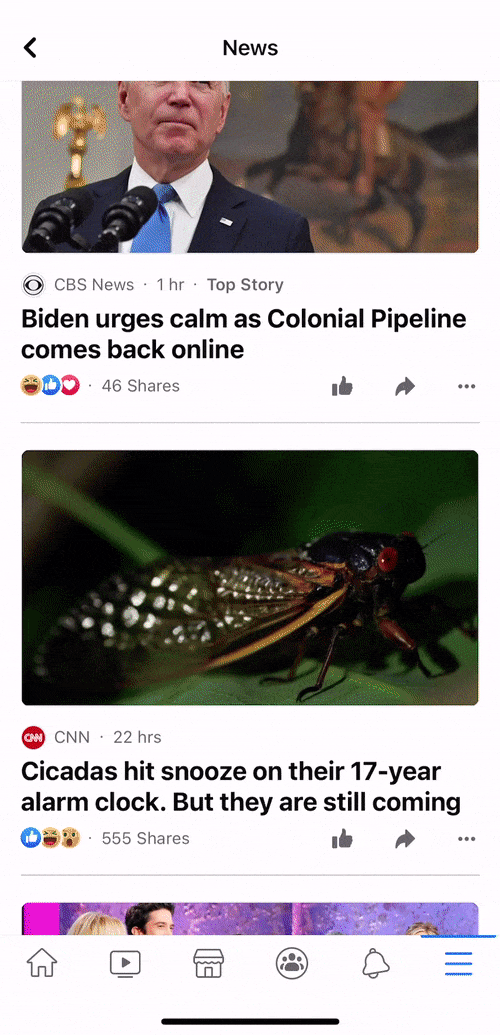 Facebook instant articles