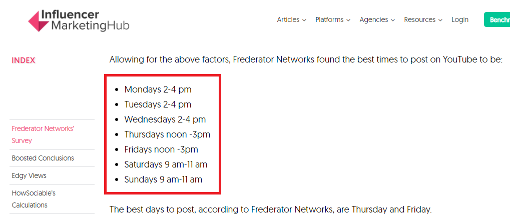best time to post on social media