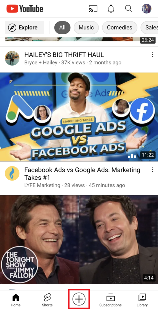 YouTube Shorts