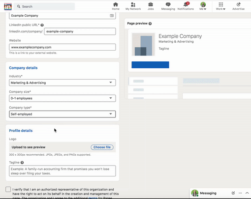 linkedin advertising
