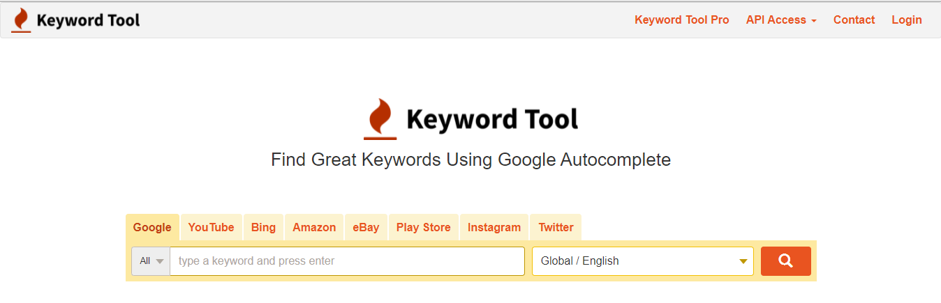 keyword tool io