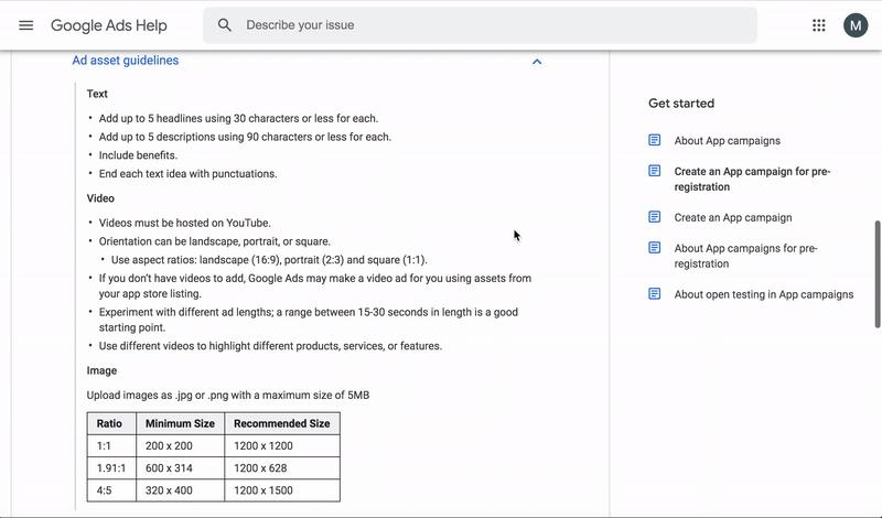 app install campaigns in google
