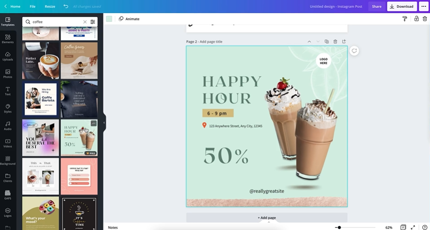 how to design instagram ads