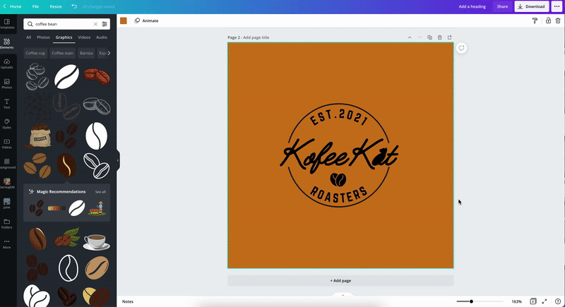 make your business logo with canva