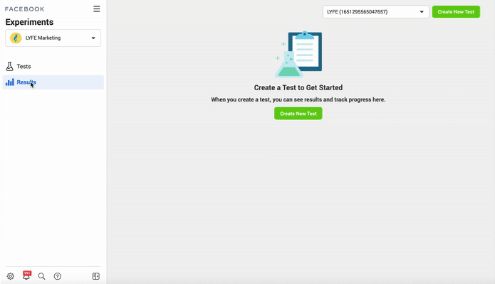 facebook ad test