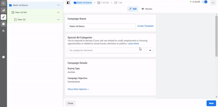 reels ads for beginners