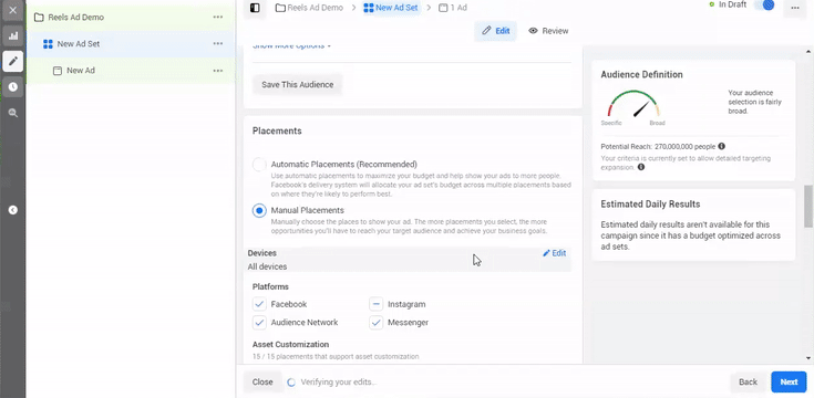 reels ads for beginners