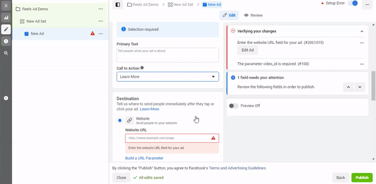 reels ads for beginners
