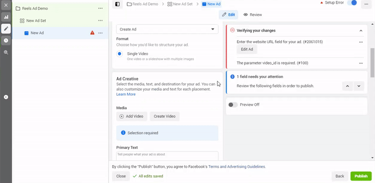reels ads for beginners