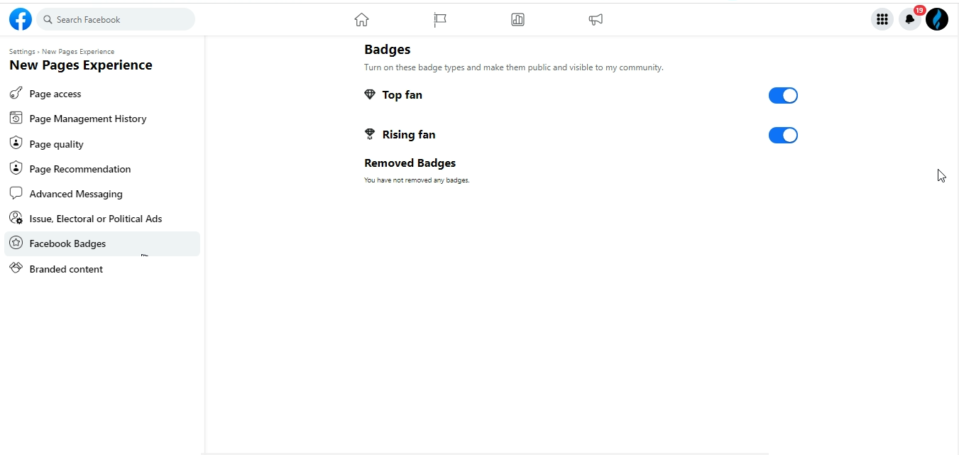 facebook new page experience