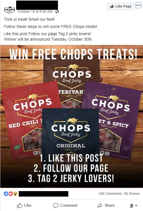 Facebook Giveaway Good Advertising Ideas