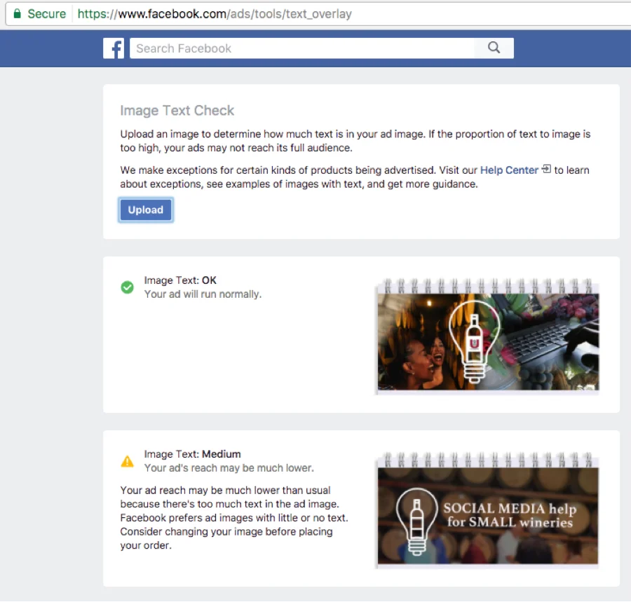 Facebook overlay tool