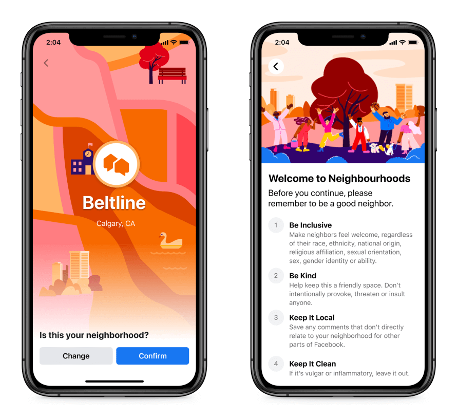 facebook neighborhoods