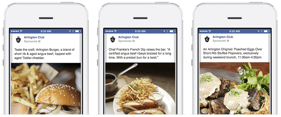 Facebook marketing for restaurants