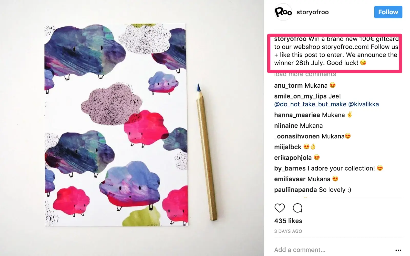 Instagram Like This Post Contest