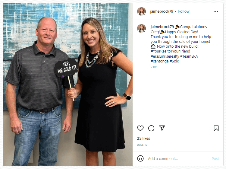 real estate social media posts