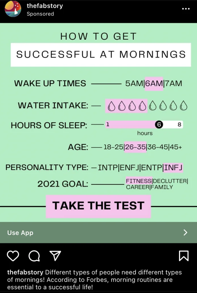 instagram advertising examples