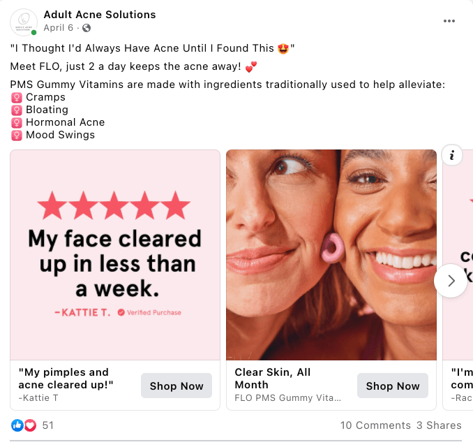 facebook ad examples