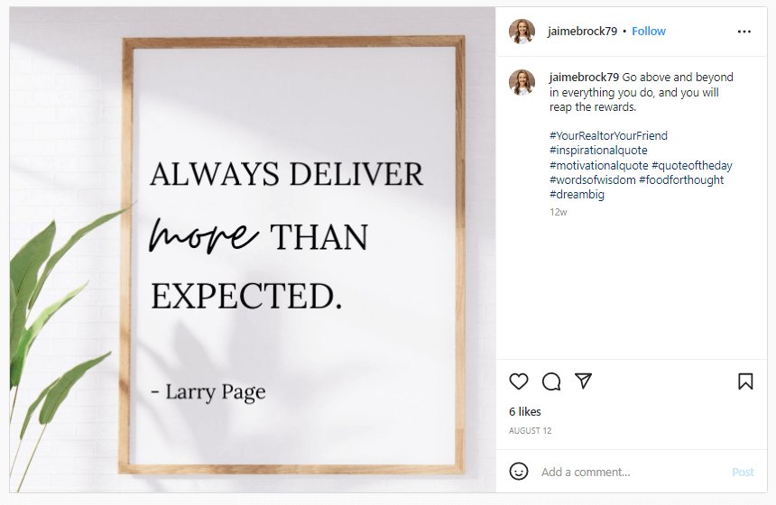 real estate social media posts