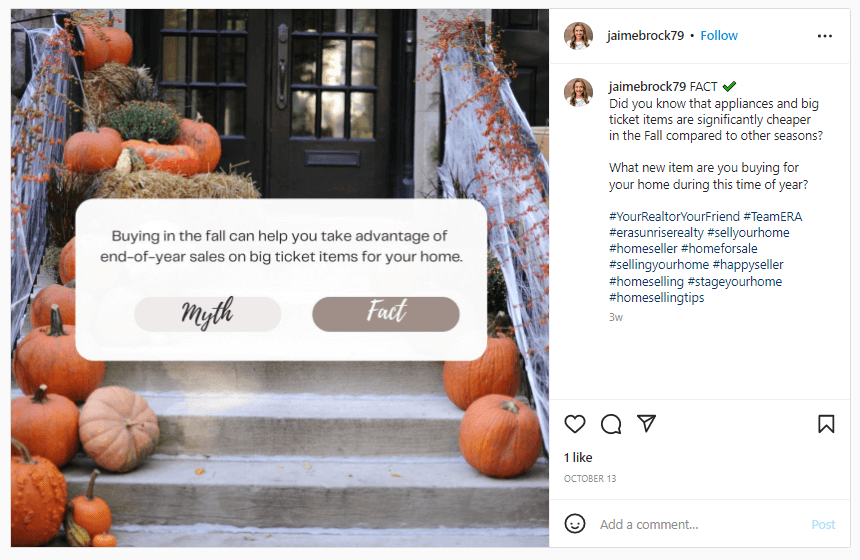 real estate social media posts