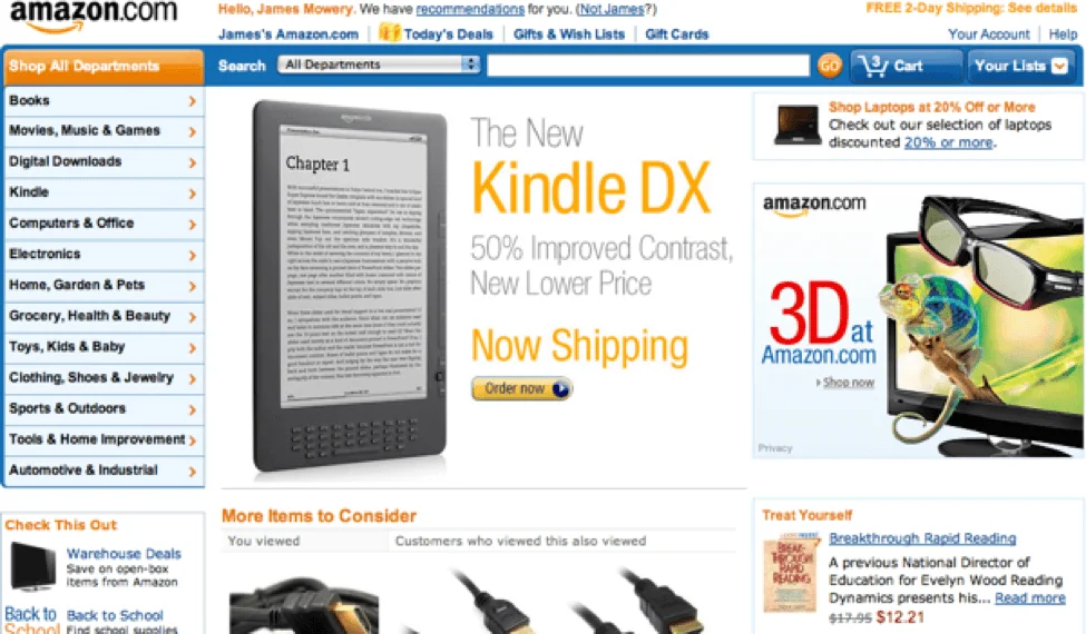 amazon web design