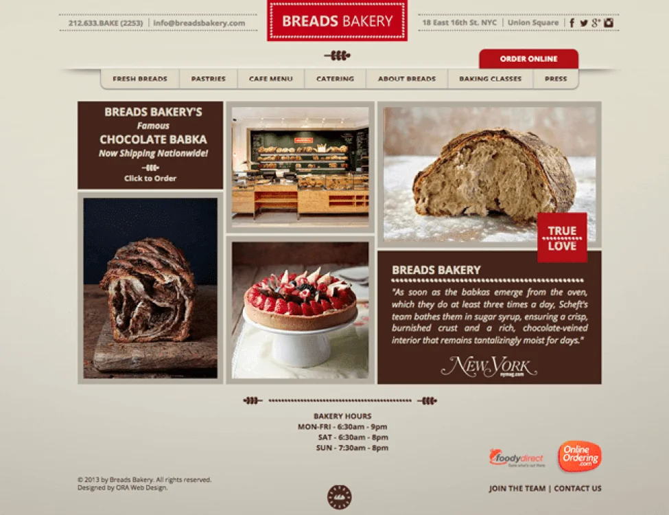 bakery web style