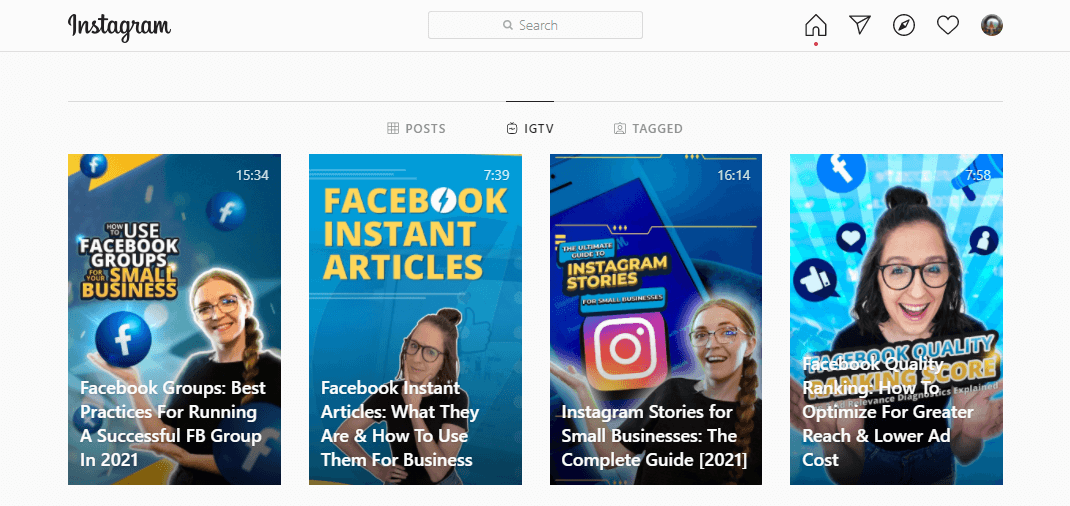 IGTV for small businesses
