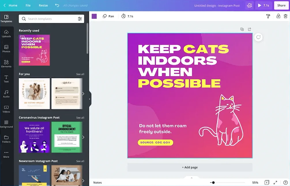 theme for business social feed