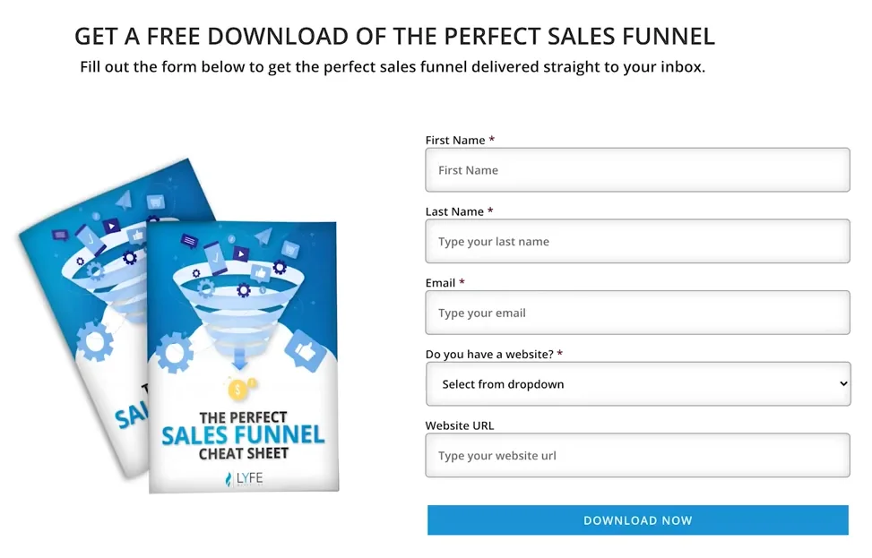 lead magnet opt-in form