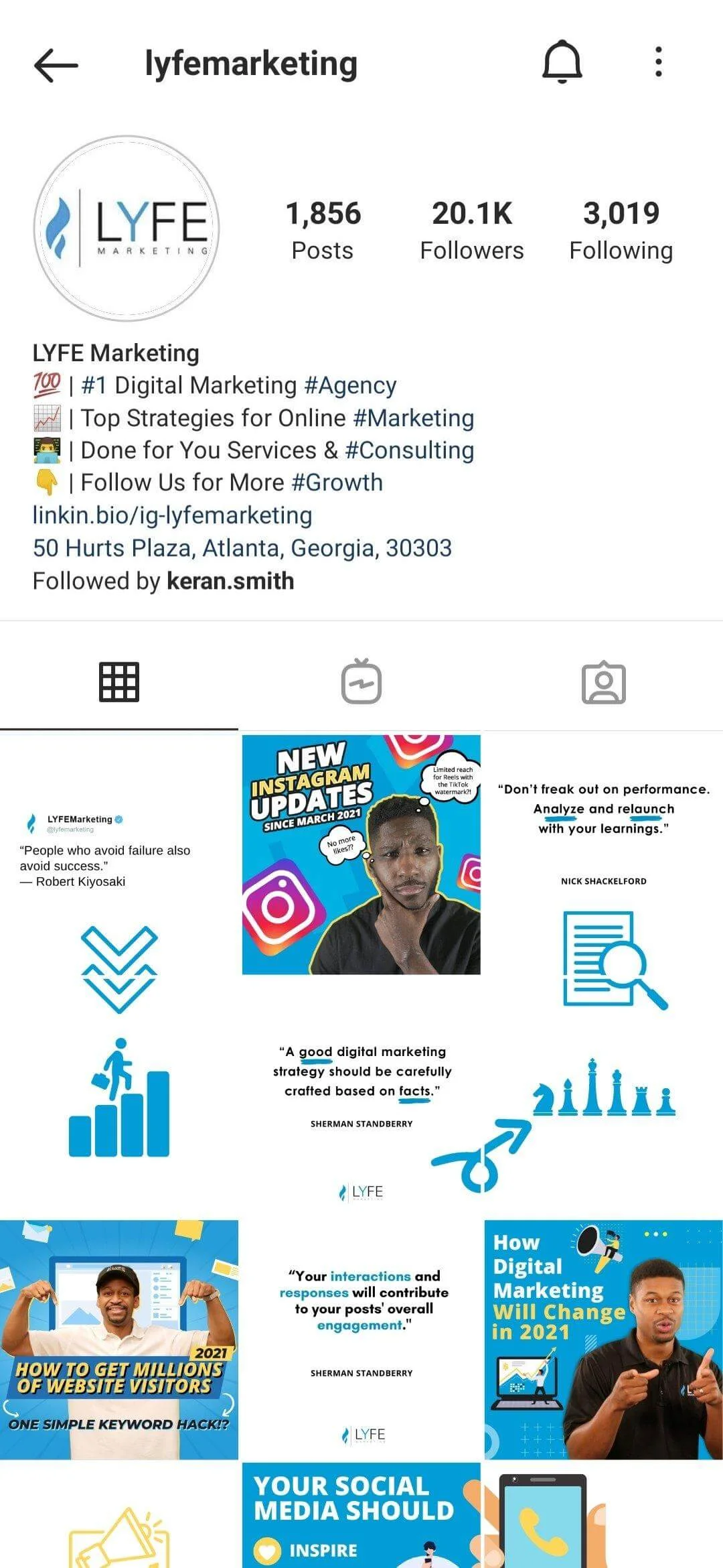 theme for business social feed