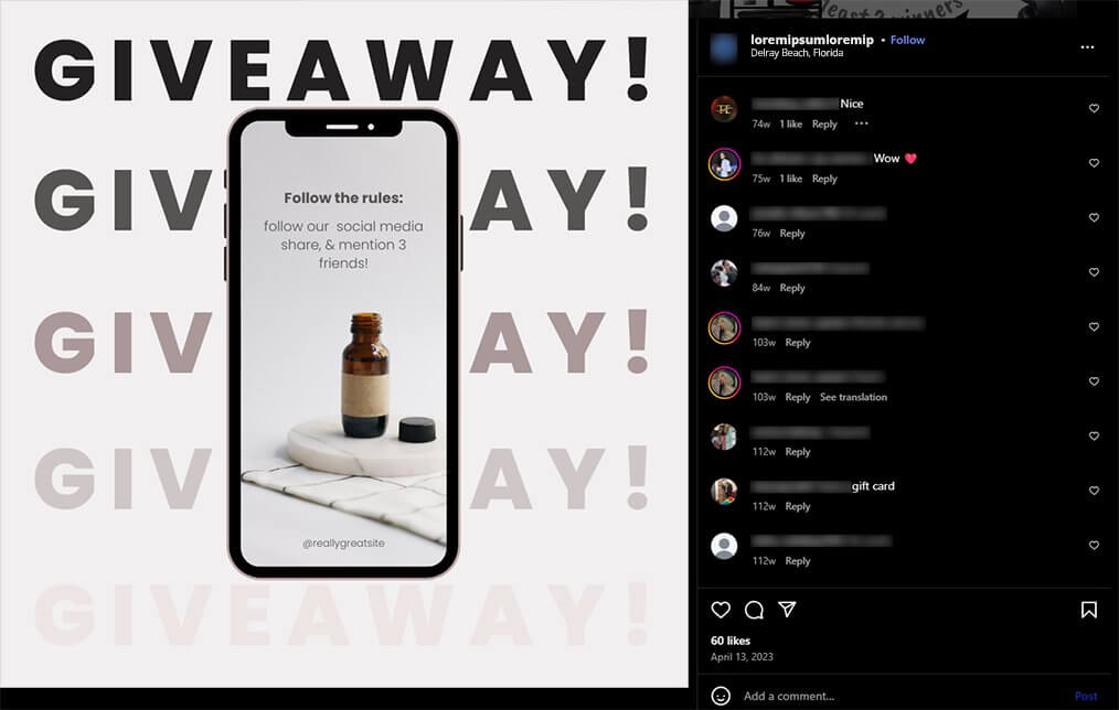 Giveaways To Promote Products Online