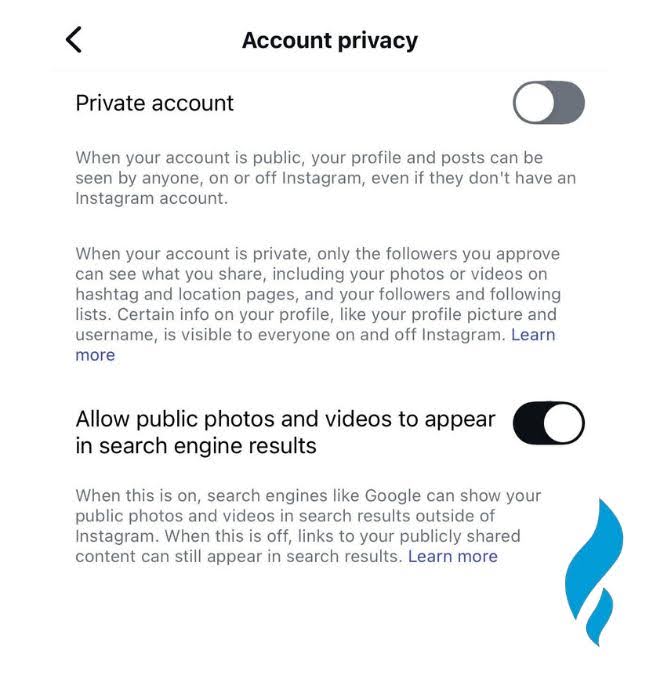 instagram google indexing