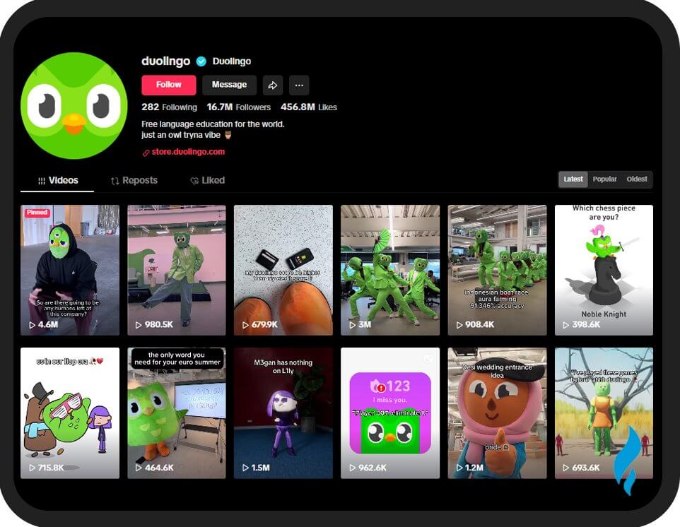 Duolingo - Best Brands on Social Media.