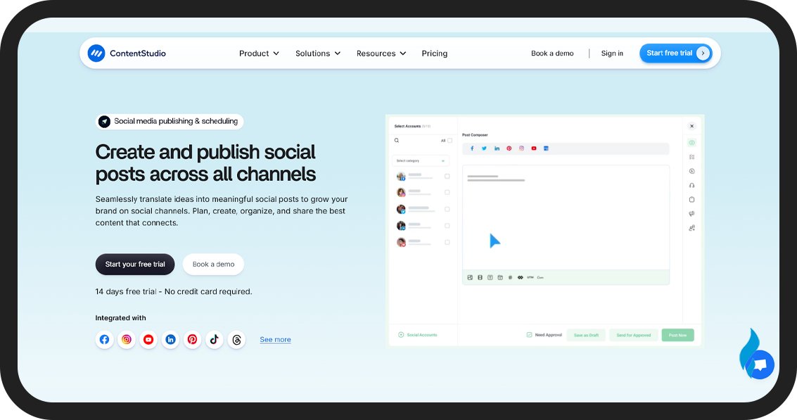 Best Social Media Schedulers: ContentStudio