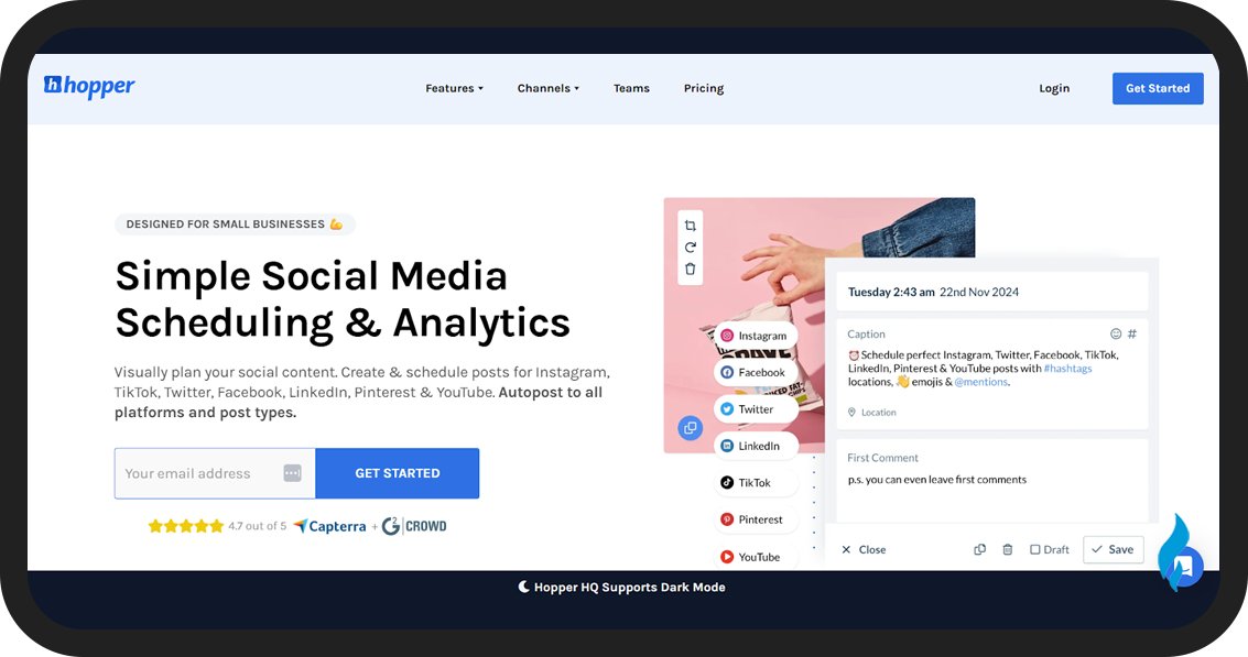Best Social Media Scheduler: HopperHQ