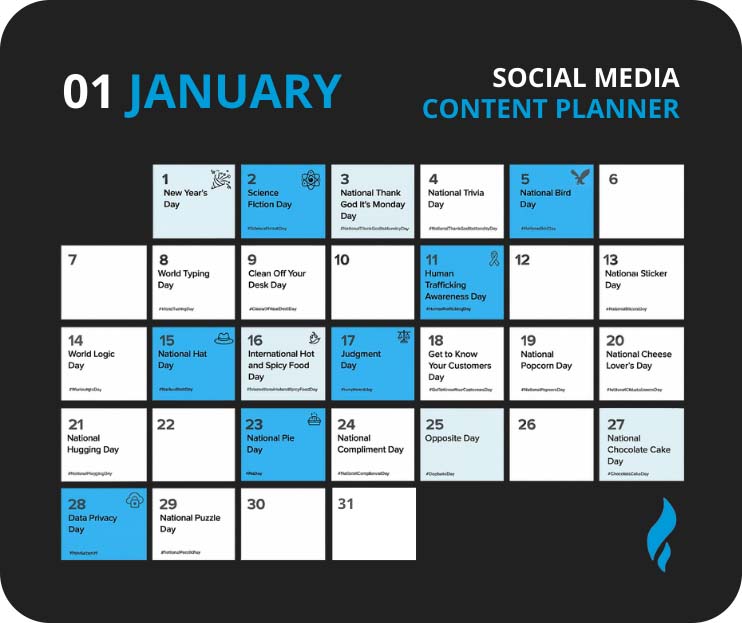 Social Media Holiday Calendar 