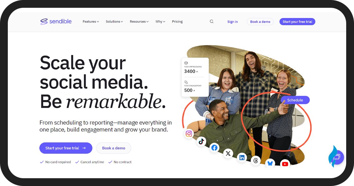 Best Social Media Scheduler: Sendible