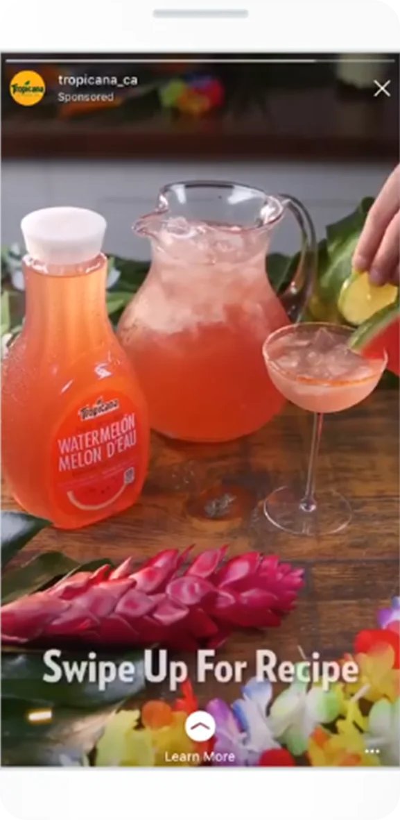Facebook Story ad placement for online ads