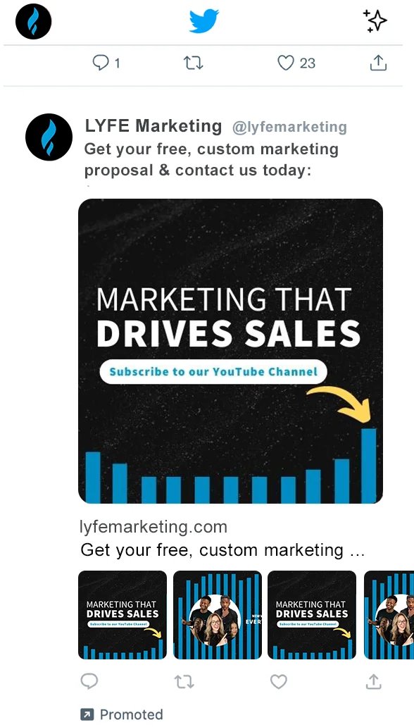 Twitter X collection ad format
