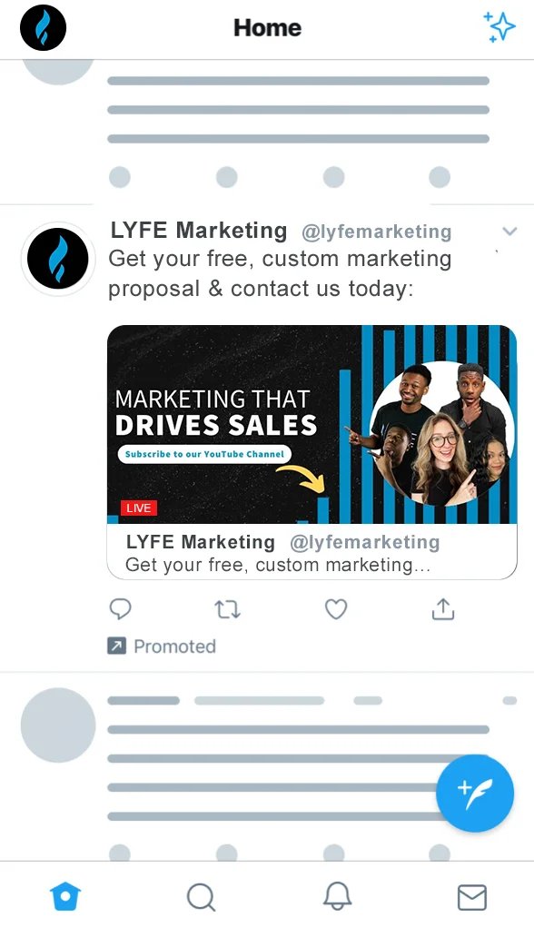 Twitter X Live ad format