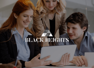 Black Heights logo.